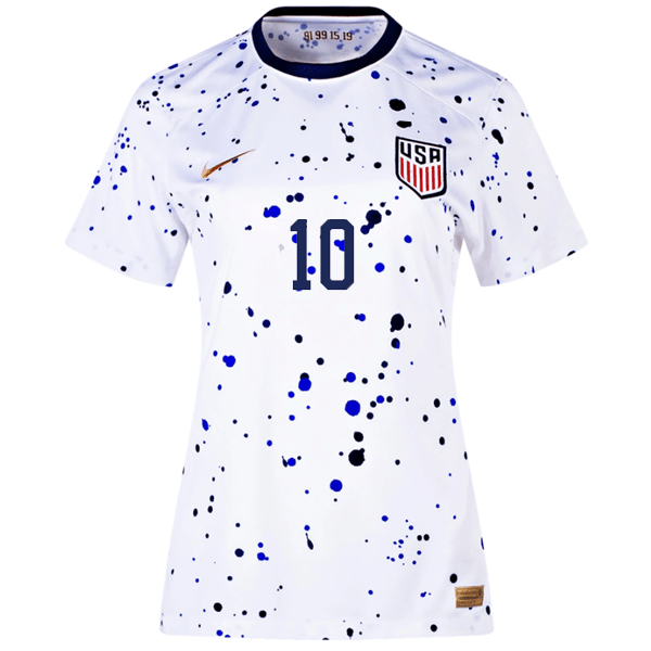 Nike Womens United States Christian Pulisic Home Jersey 23/24 (White/Loyal Blue) | SoccerWearhouse