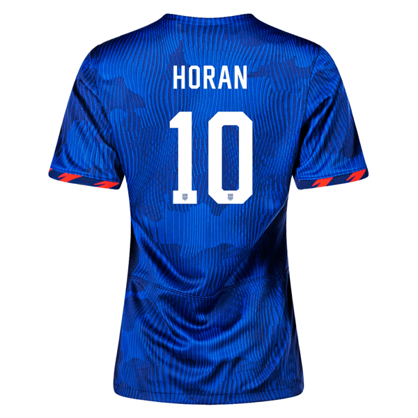Nike Womens United States Lindsey Horan 4 Star Away Jersey 23/24 w/ 2019 World Cup Champion Patch (Hyper Royal/Loyal Blue) | SoccerWearhouse