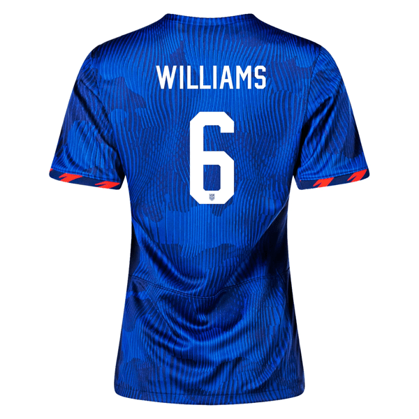 Nike Womens United States Lynn Williams 4 Star Away Jersey 23/24 w/ 2019 World Cup Champion Patch (Hyper Royal/Loyal Blue) | SoccerWearhouse