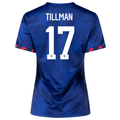 Nike Womens United States Malik Tillman Away Jersey 23/24 (Hyper Royal/Loyal Blue)