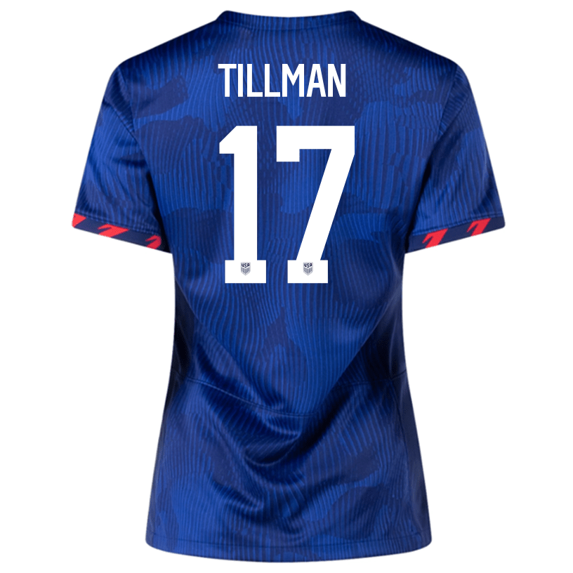 Nike Womens United States Malik Tillman Away Jersey 23/24 (Hyper Royal/Loyal Blue) | SoccerWearhouse