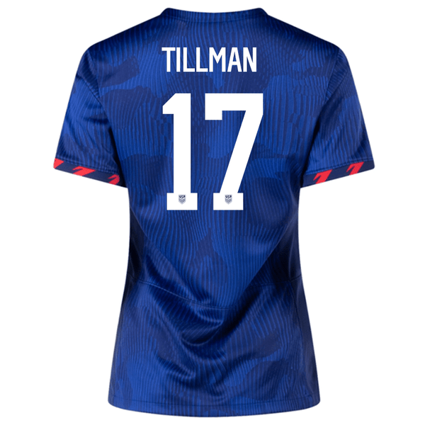 Nike Womens United States Malik Tillman Away Jersey 23/24 (Hyper Royal