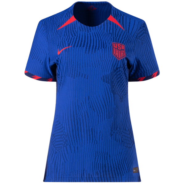 Nike Womens United States Match Authentic Away Jersey 23/24 (Hyper Royal/Speed Red) | SoccerWearhouse