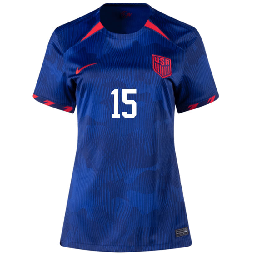 Nike Womens United States Max ArfstenAway Jersey 23/24 (Hyper Royal/Loyal Blue) | SoccerWearhouse