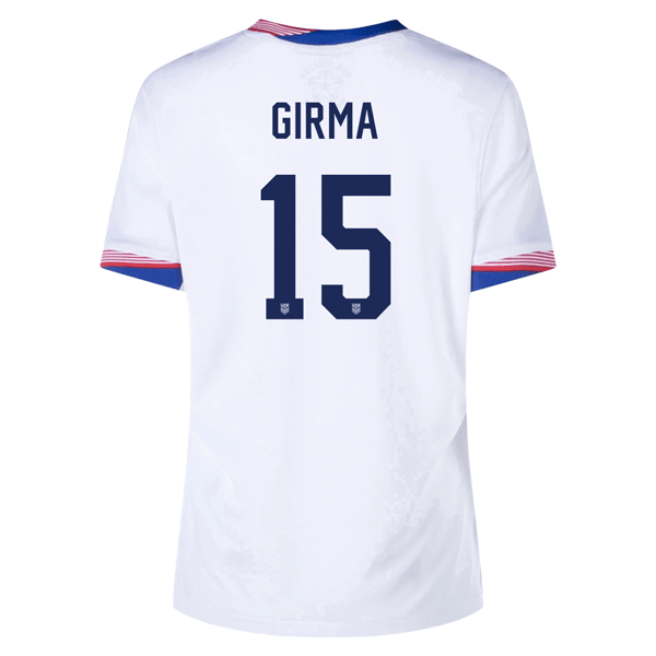 Nike Womens United States Naomi Girma Home Jersey 24/25 (White) | SoccerWearhouse