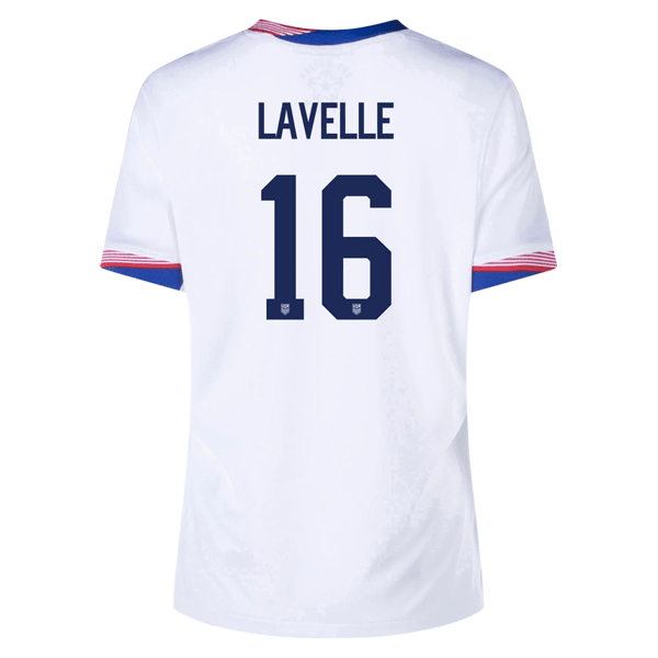 Nike Womens United States Rose Lavelle Home Jersey 24/25 (White) | SoccerWearhouse