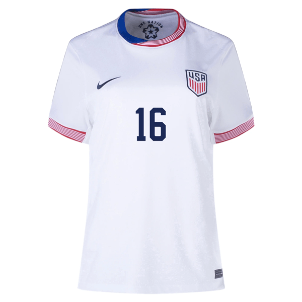 Nike Womens United States Rose Lavelle Home Jersey 24/25 (White) | SoccerWearhouse