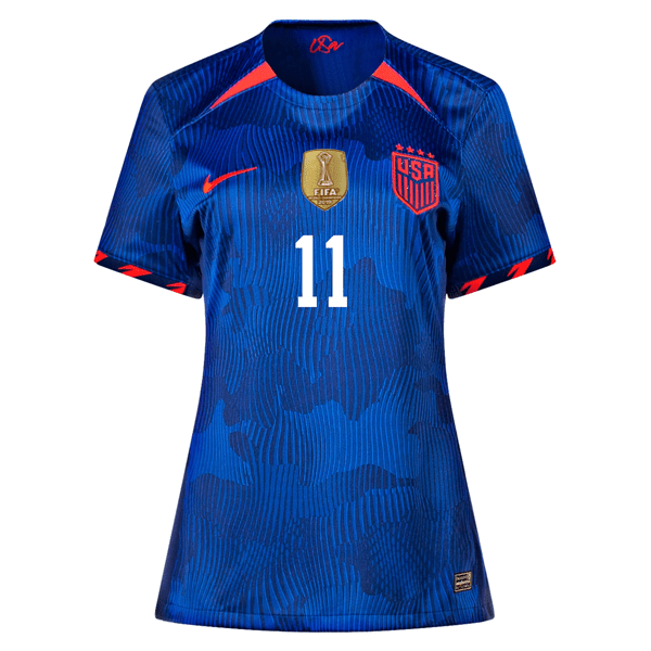 Nike Womens United States Sophia Smith 4 Star Away Jersey 23/24 w/ 2019 World Cup Champion Patch (Hyper Royal/Loyal Blue) | SoccerWearhouse
