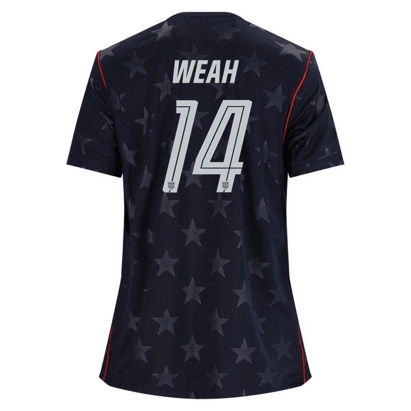 Nike Women’s Weah United States Away Stadium Jersey 2026 (Dark Obsidian/Pure Platinum) | SoccerWearhouse