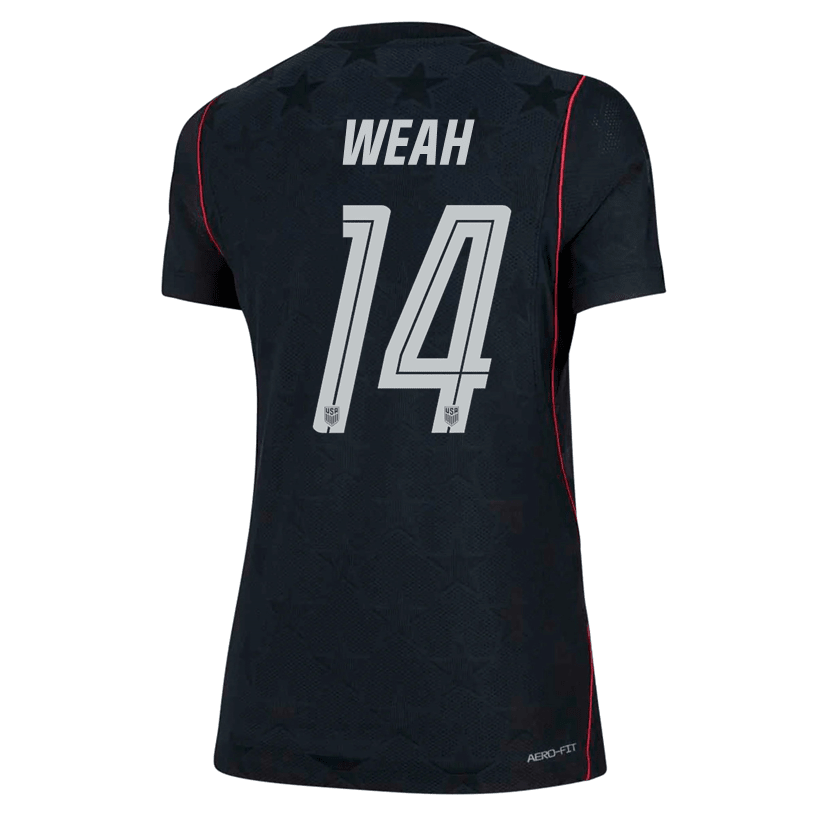 Nike Women’s Weah United States Match Authentic Away Jersey 2026 (Dark Obsidian/Pure Platinum) | SoccerWearhouse