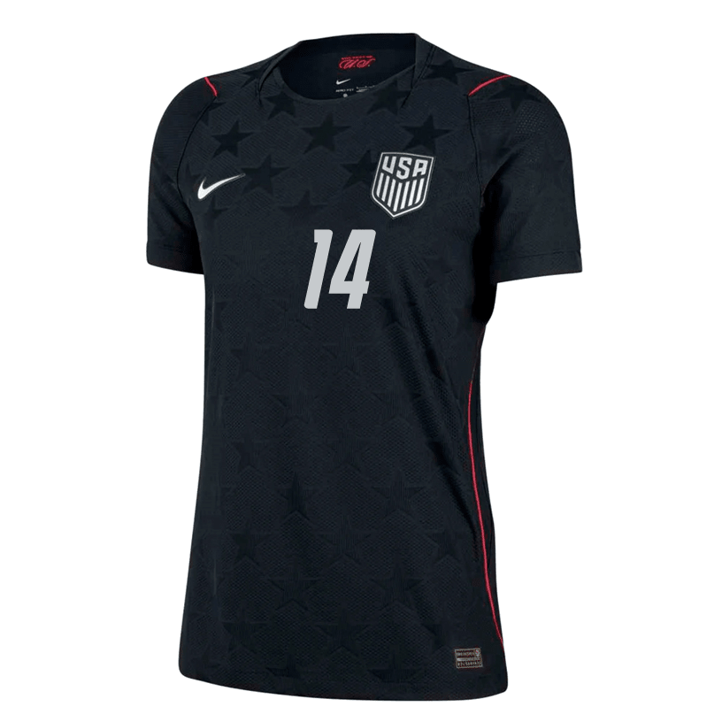 Nike Women’s Weah United States Match Authentic Away Jersey 2026 (Dark Obsidian/Pure Platinum) | SoccerWearhouse