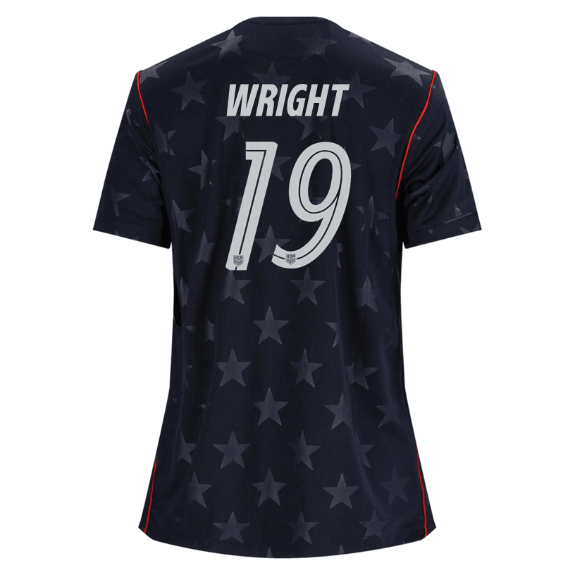 Nike Women’s Wright United States Away Stadium Jersey 2026 (Dark Obsidian/Pure Platinum) | SoccerWearhouse