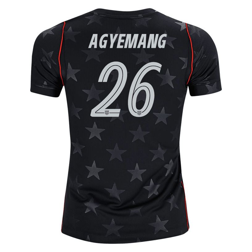 Nike Youth Agyemang United States Away Stadium Jersey 2026 (Dark Obsidian/Pure Platinum) | SoccerWearhouse