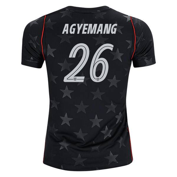back number 2026 サッカーシャツ 銀テープ付き Nike Youth Agyemang United States Away Stadium Jersey 2026 (Dark Obsid