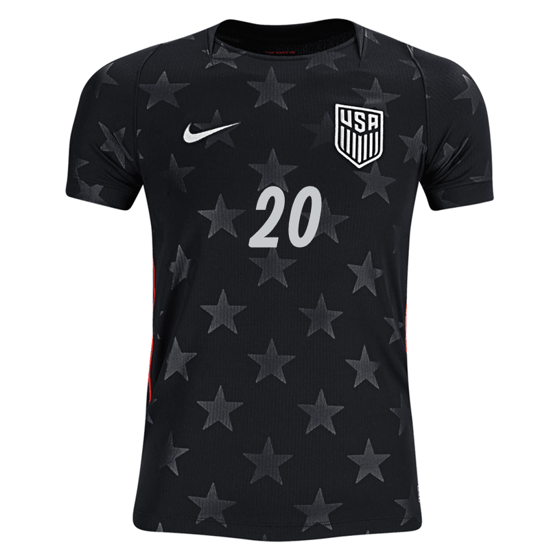 Nike Youth Balogun United States Away Stadium Jersey 2026 (Dark Obsidian/Pure Platinum) | SoccerWearhouse
