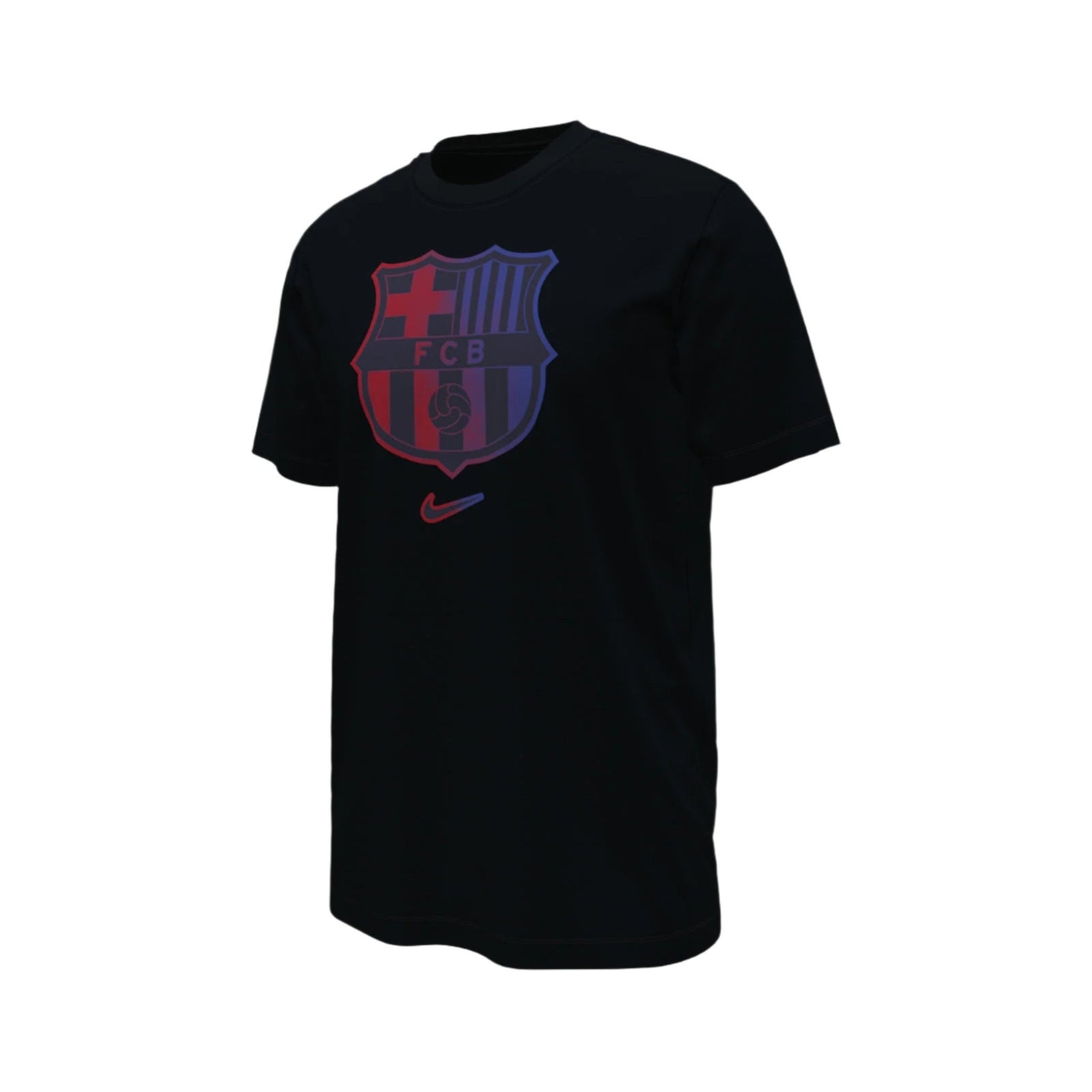 Nike Youth Barcelona 25/26 Crest T-Shirt (Black) | SoccerWearhouse