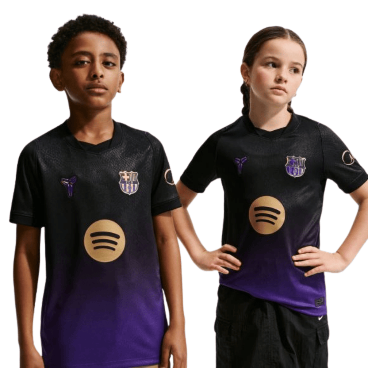 Nike Youth Barcelona Away Jersey 26/27 (Purple/Metallic Gold) | SoccerWearhouse