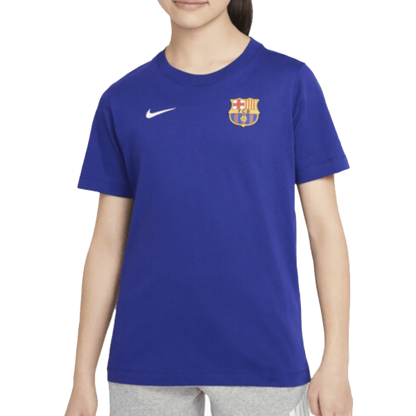 Nike Youth Barcelona Badge T-Shirt 24/25 (Deep Royal Blue) | SoccerWearhouse