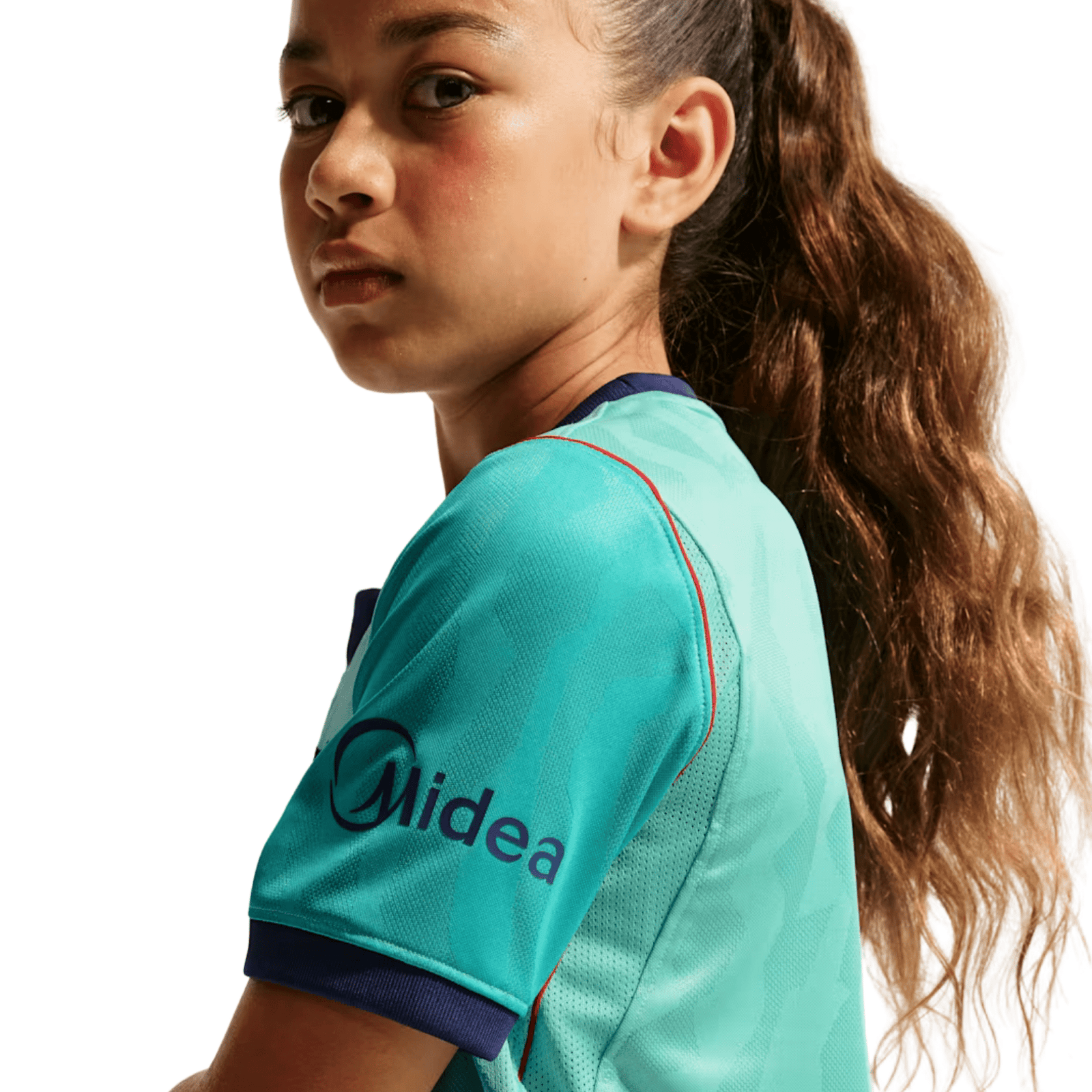 Nike Youth Barcelona Third Jersey 26/27 (Green Frost/Loyal Blue) | SoccerWearhouse
