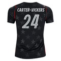 Nike Youth Carter-Vickers United States Away Stadium Jersey 2026 (Dark Obsidian/Pure Platinum)