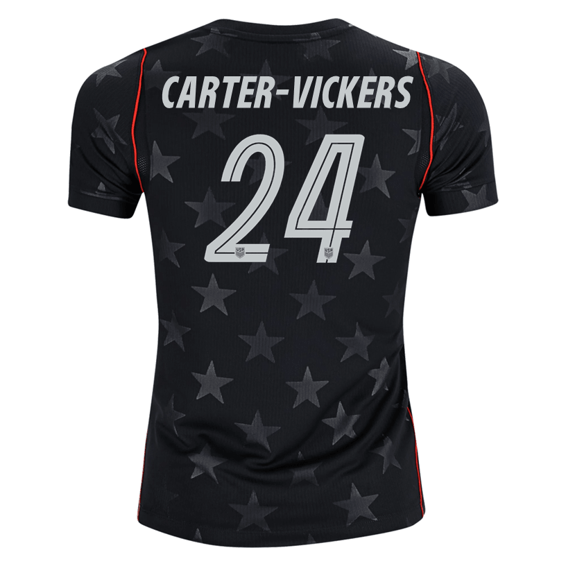 Nike Youth Carter - Vickers United States Away Stadium Jersey 2026 (Dark Obsidian/Pure Platinum) | SoccerWearhouse