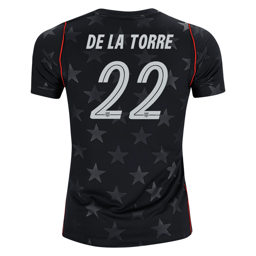 Nike Youth De la Torre United States Away Stadium Jersey 2026 (Dark Obsidian/Pure Platinum) | SoccerWearhouse