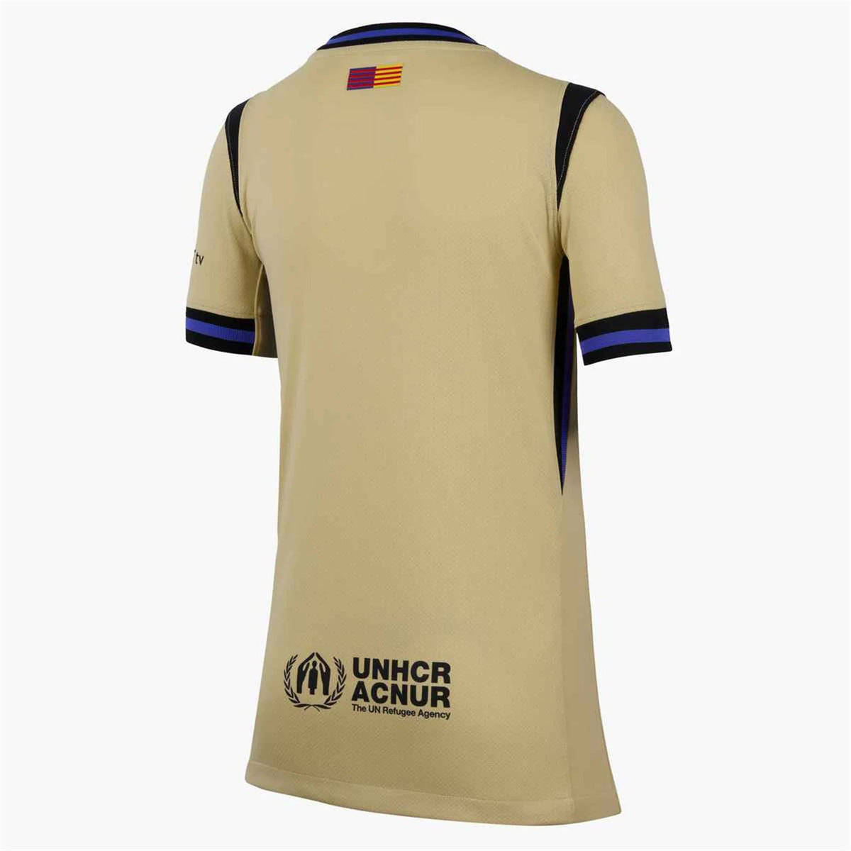Nike Youth FC Barcelona Away Jersey 25/26 (Team Gold/Persian Violet/Black) | SoccerWearhouse
