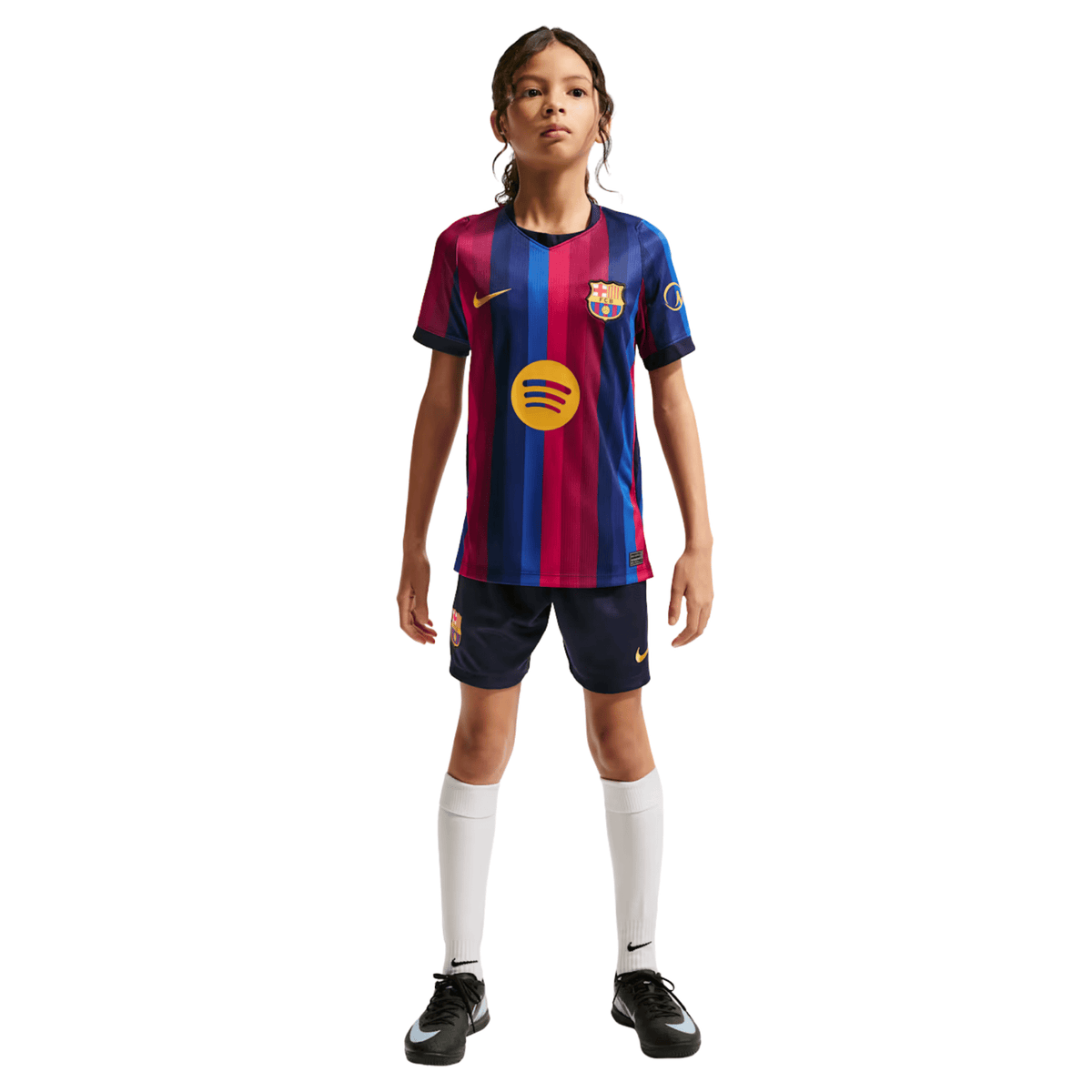 Nike Youth FC Barcelona Lamine Yamal Home Jersey 26/27 (Blue/Red) | SoccerWearhouse
