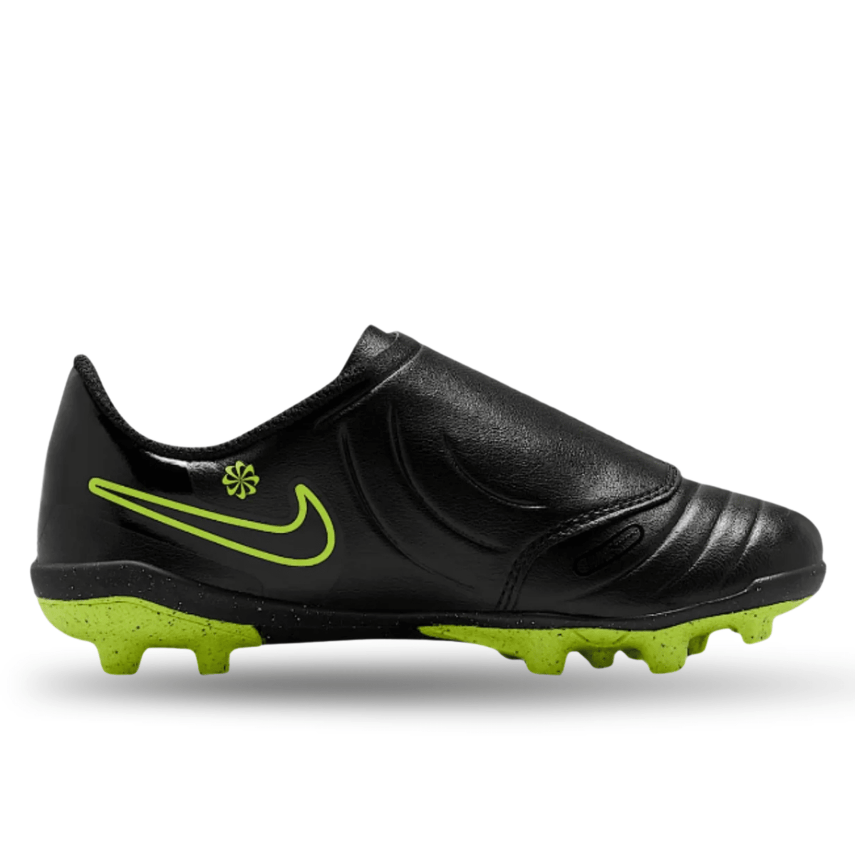 Nike Youth Jr. Legend 10 Club FG/MG PS V Soccer Cleats (Black/Volt) | SoccerWearhouse