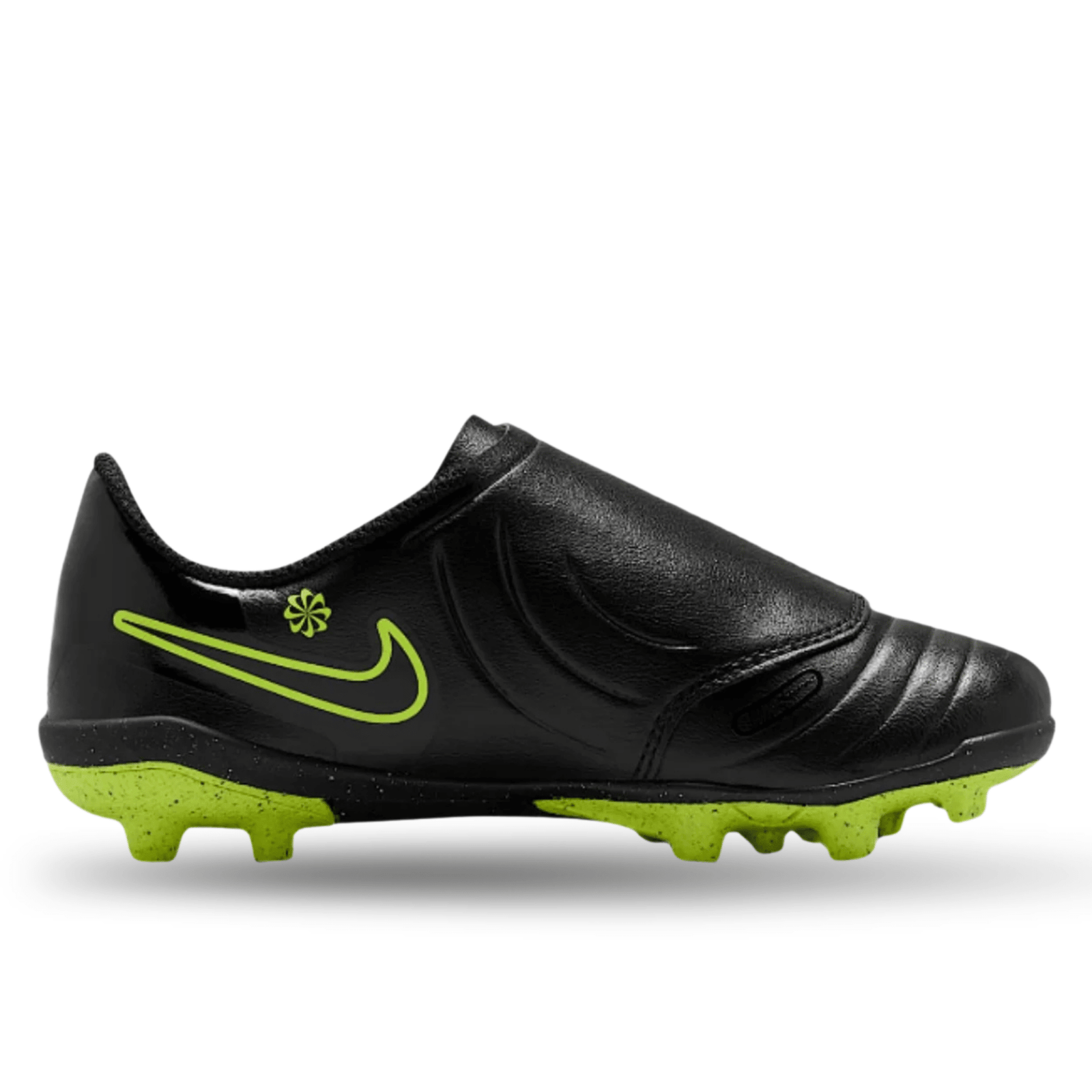 Nike Youth Jr. Legend 10 Club FG/MG PS V Soccer Cleats (Black/Volt) | SoccerWearhouse