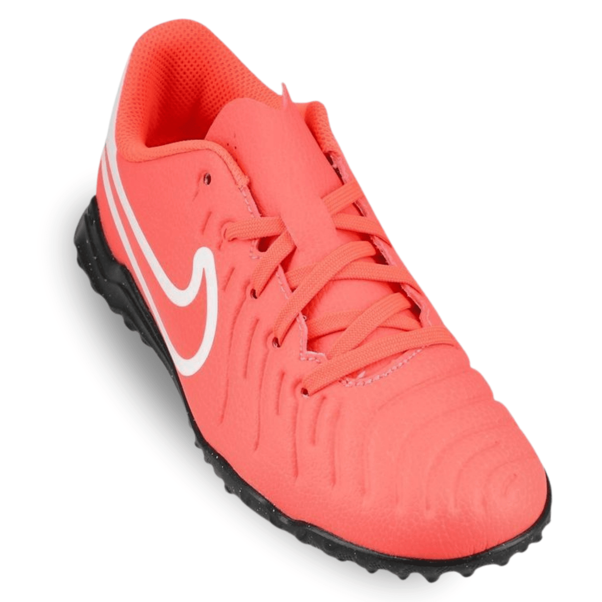 Nike Youth Jr. Legend 10 Club Turf Soccer Shoes (Hot Lava/White) | SoccerWearhouse