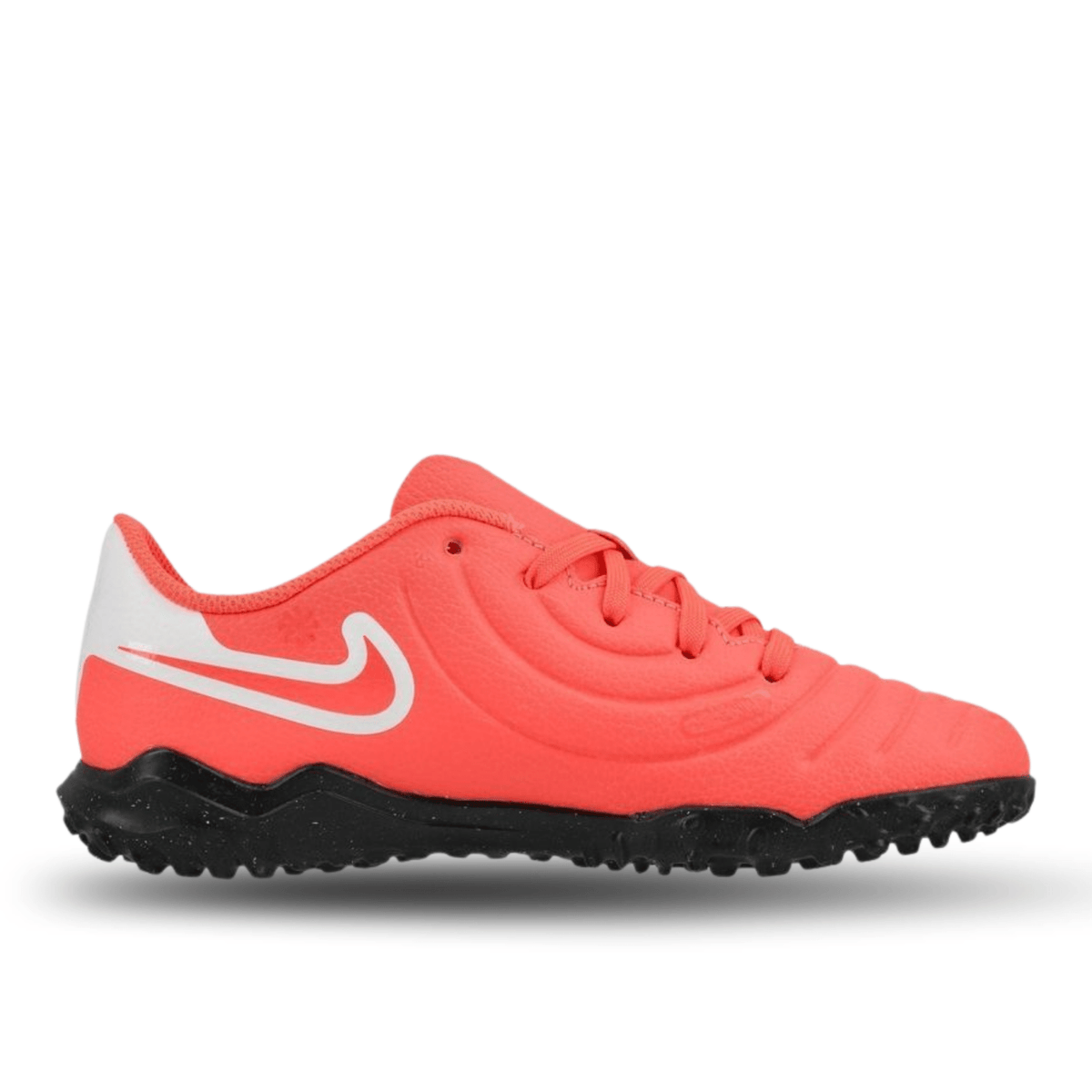 Nike Youth Jr. Legend 10 Club Turf Soccer Shoes (Hot Lava/White) | SoccerWearhouse