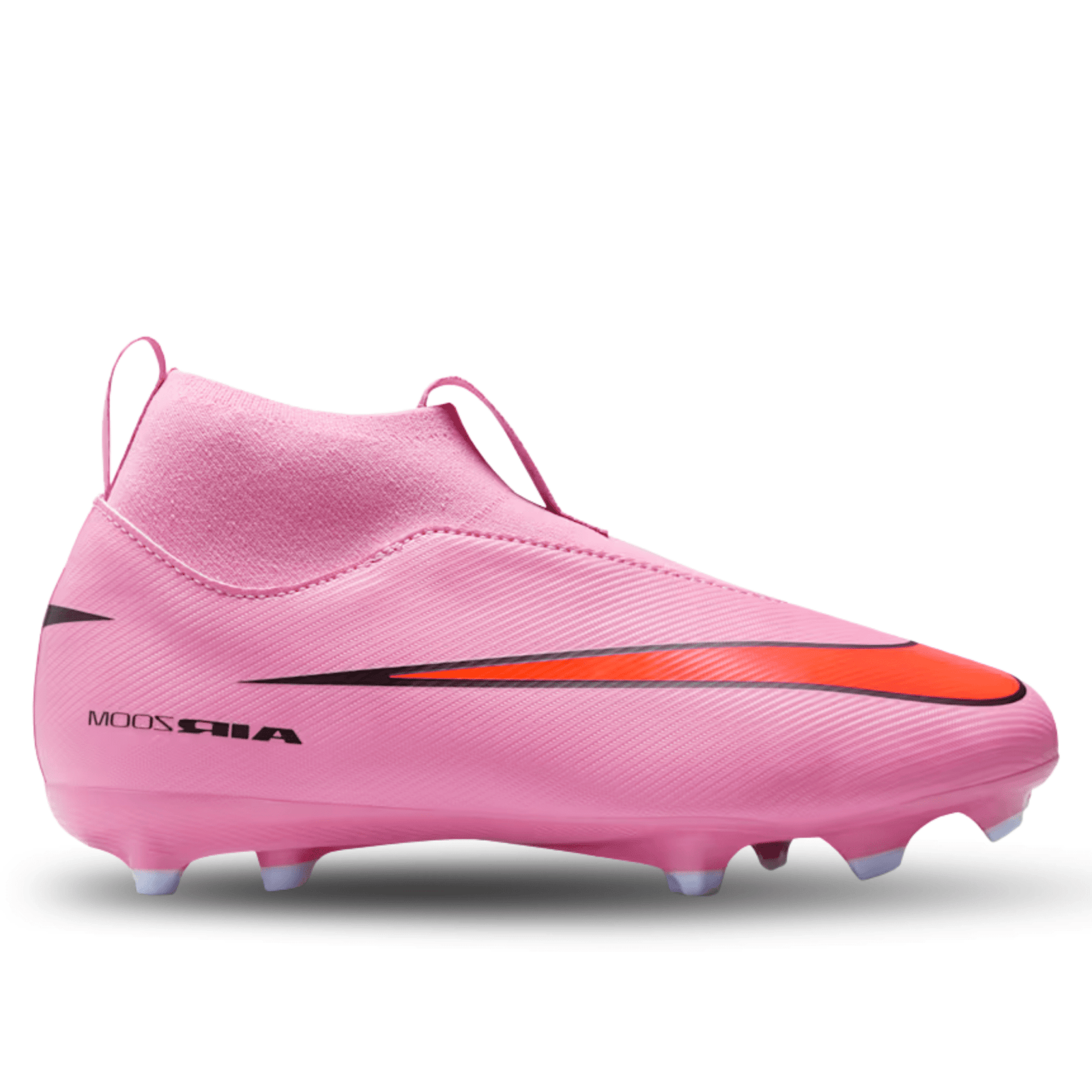 Nike Youth Jr. Mercurial Zoom Superfly 10 Academy Firm Ground/Multi Ground Soccer Cleats (Magic Flamingo/Black) | SoccerWearhouse