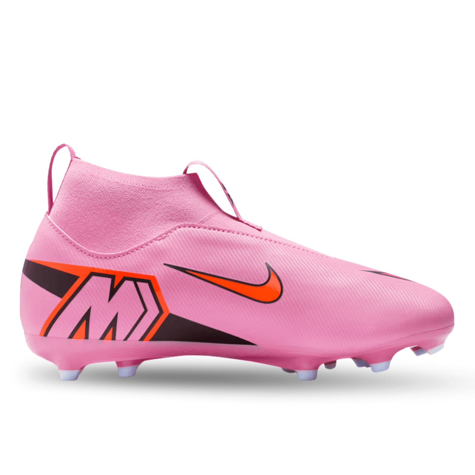 Nike Youth Jr. Mercurial Zoom Superfly 10 Academy Firm Ground/Multi Ground Soccer Cleats (Magic Flamingo/Black) | SoccerWearhouse