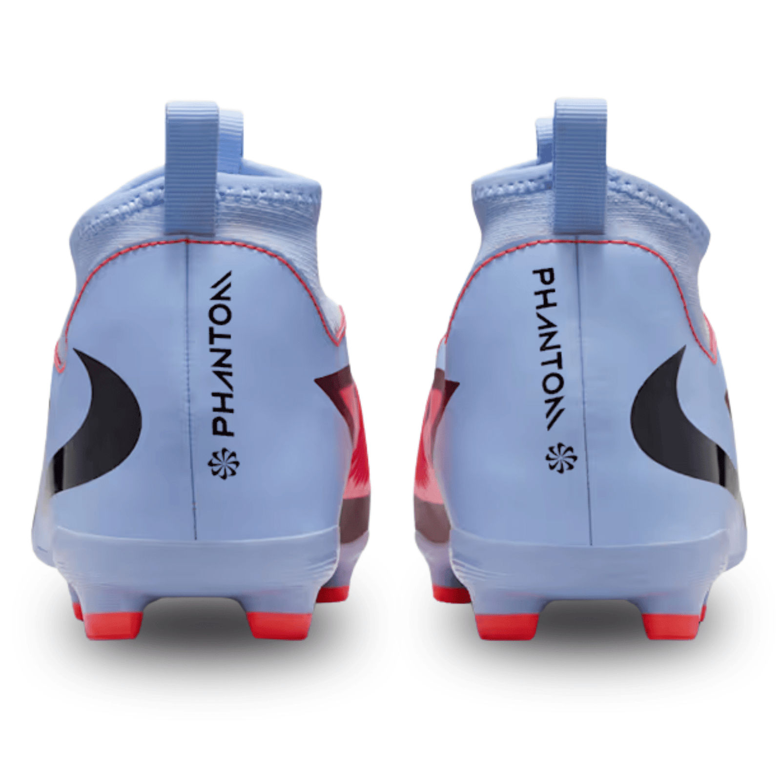 Nike Youth Jr Phantom 6 High Academy Firm Ground/Multi Ground Soccer Cleats (Royal Tint/Bright Crimson) | SoccerWearhouse