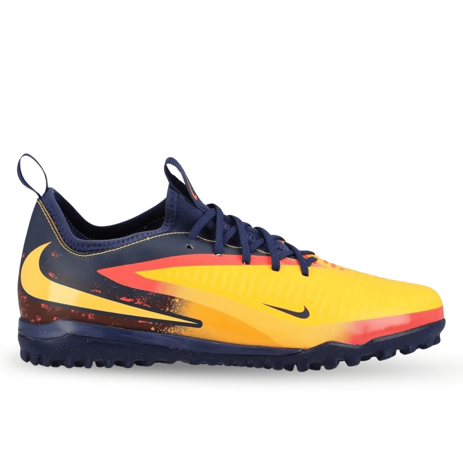 Nike Youth Jr. Phantom 6 Low Academy Erling Haaland Turf Soccer Shoes (Laser Orange/Lemon Venom) | SoccerWearhouse