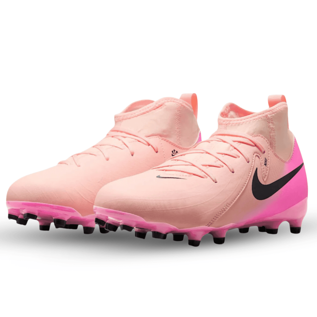 Nike Youth Jr. Phantom Luna II Academy FG/MG (Crimson Tint/Black - Pink Blast) | SoccerWearhouse