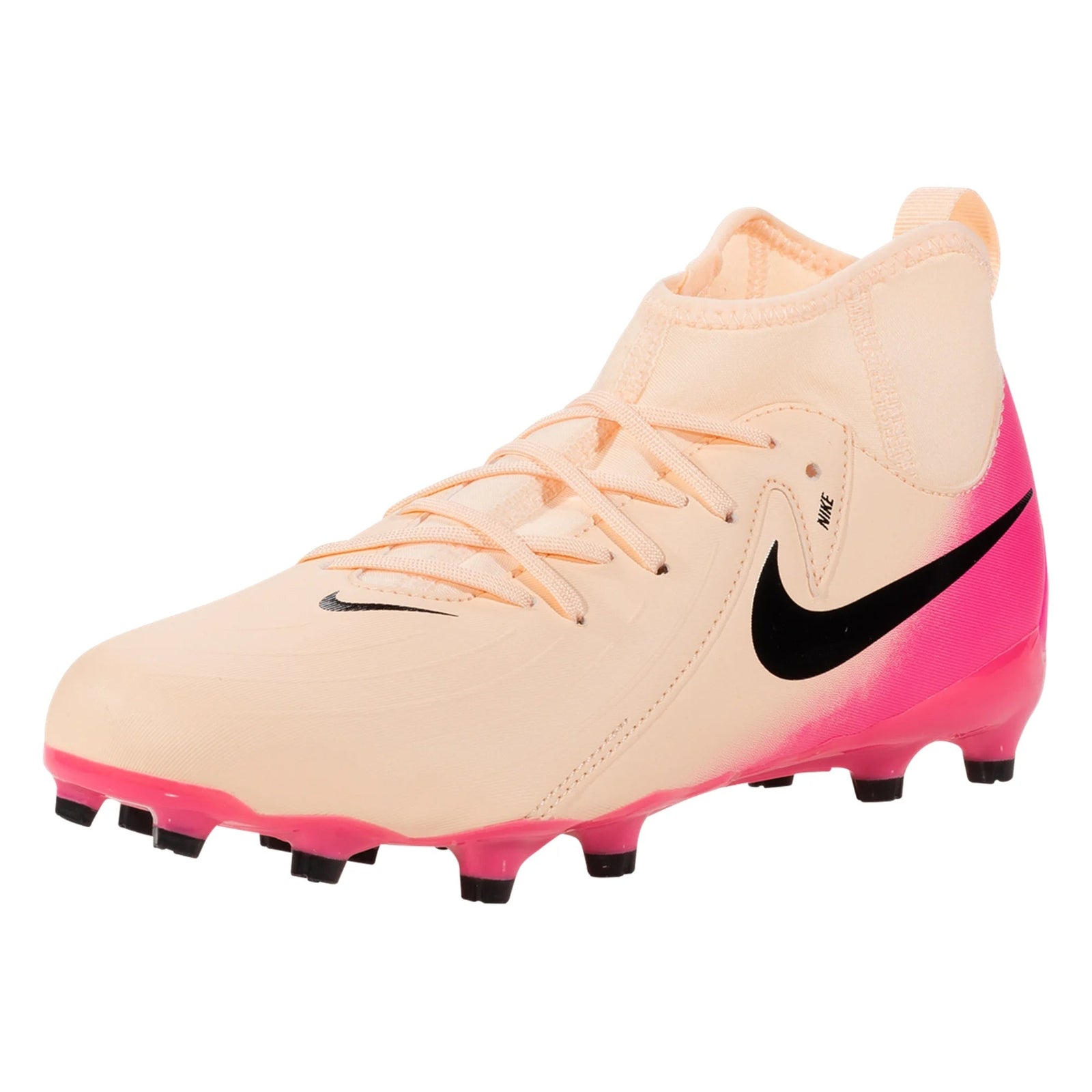 Nike Youth Jr. Phantom Luna II Academy FG/MG (Crimson Tint/Black - Pink Blast) | SoccerWearhouse