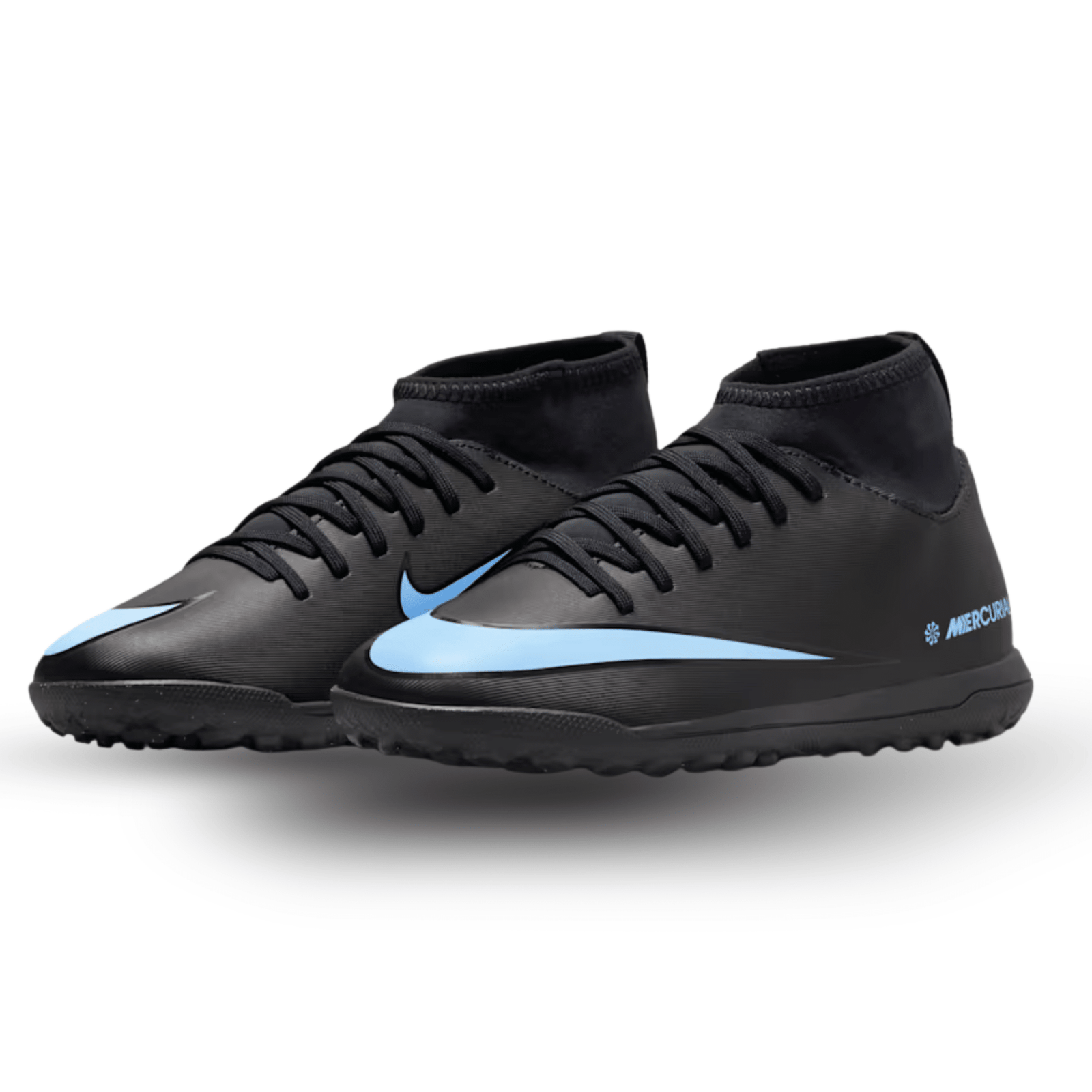 Nike Youth Jr. Superfly 10 Club Turf Soccer Shoes (Black/Black) | SoccerWearhouse
