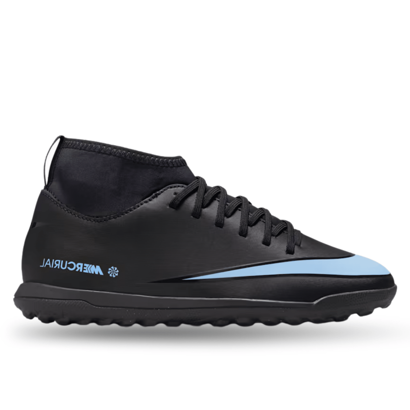 Nike Youth Jr. Superfly 10 Club Turf Soccer Shoes (Black/Black) | SoccerWearhouse