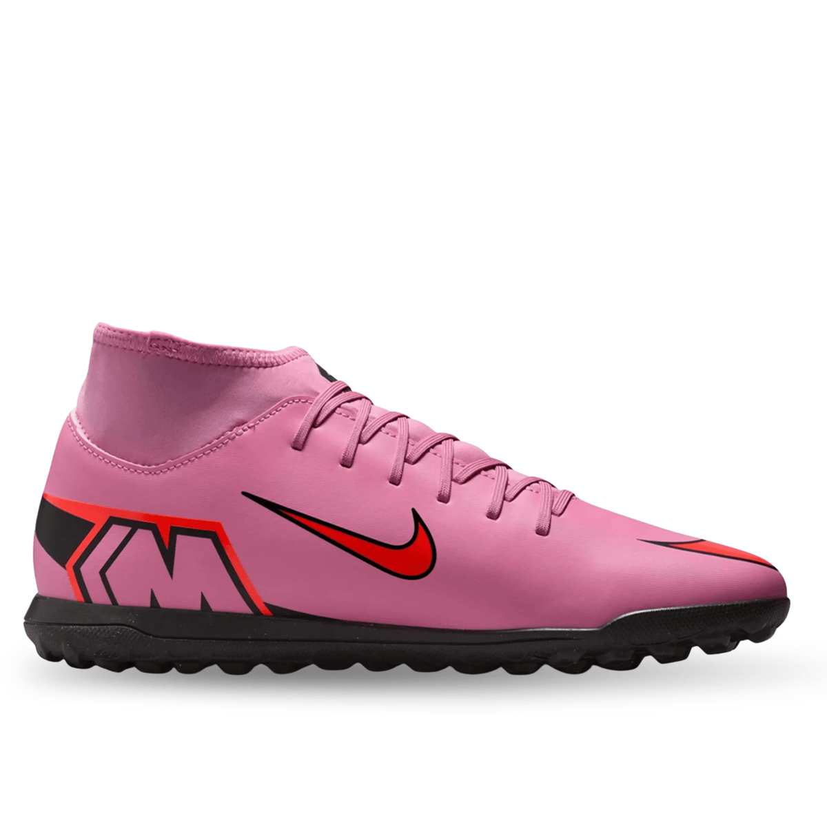 Nike Youth Jr. Superfly 10 Club Turf Soccer Shoes (Magic Flamingo/Black) | SoccerWearhouse