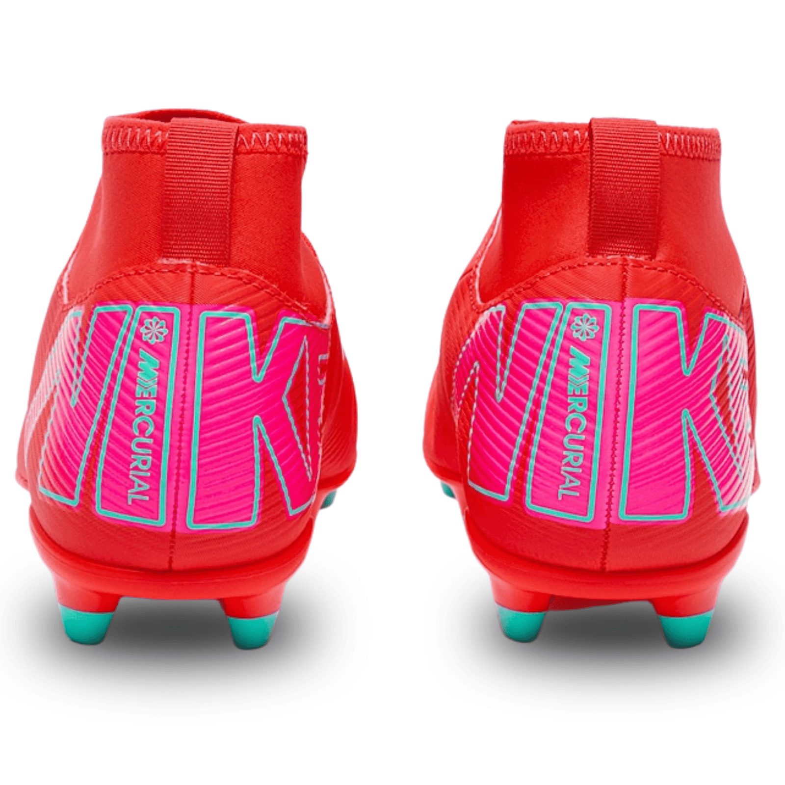 Nike Youth Jr. Youth Superfly 10 Club FG/MG Soccer Cleats (Ember Glow/Aurora Green) | SoccerWearhouse