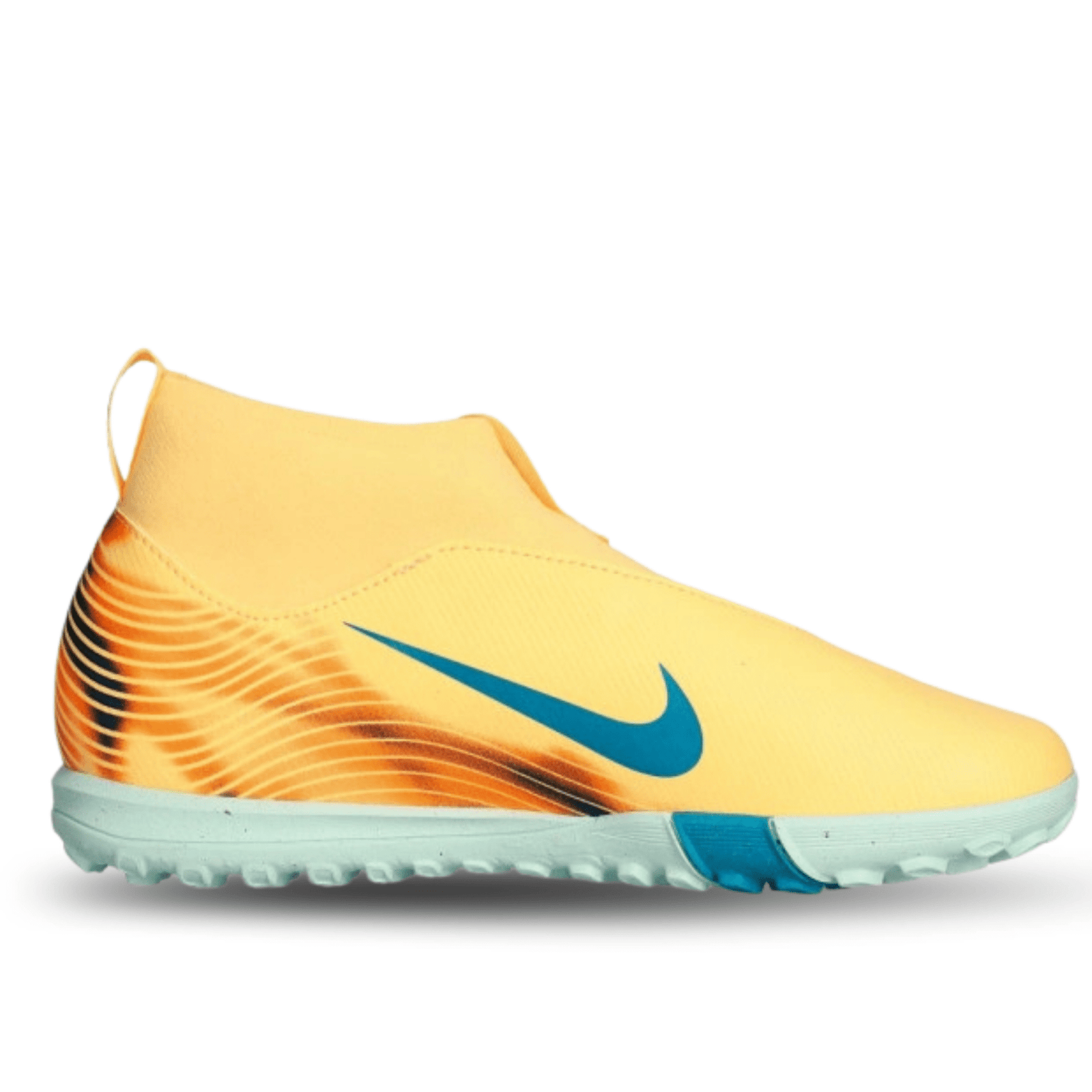 Nike Youth Jr Zoom Superfly 10 Academy KM Turf Soccer Shoes (Melon Tint/Neo Turq - Igloo) | SoccerWearhouse