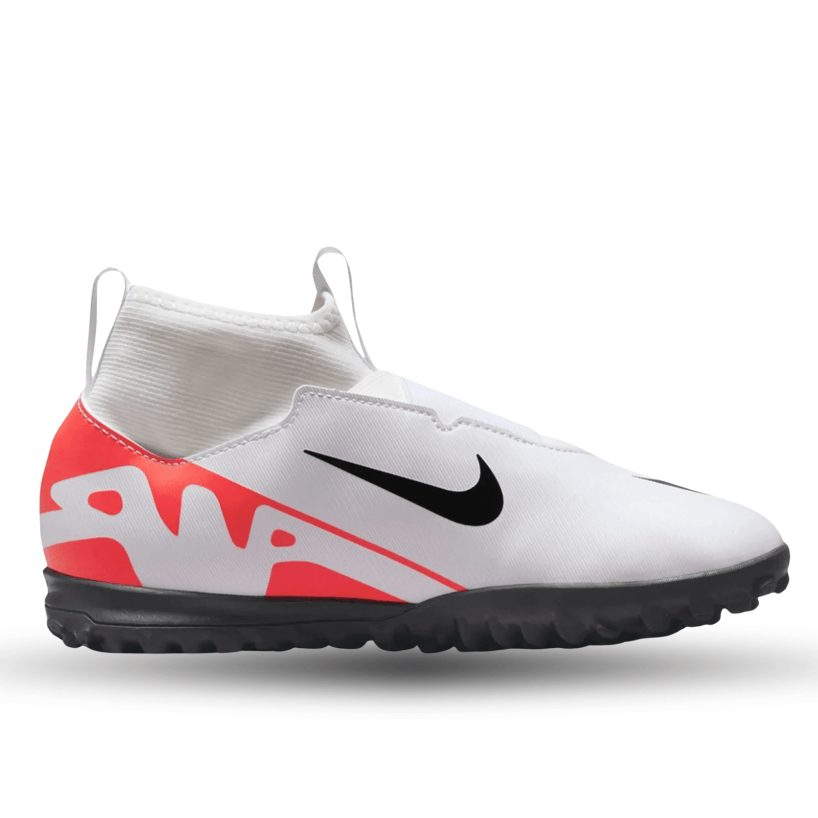 Nike Youth Jr. Zoom Superfly 9 Academy Turf Soccer Shoes (Bright Crimson/White) | SoccerWearhouse