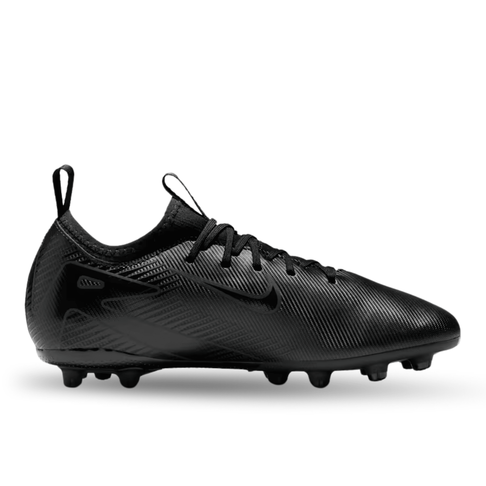 Nike Youth Jr. Zoom Vapor 16 Academy FG Soccer Cleats (Black/Deep Jungle) | SoccerWearhouse