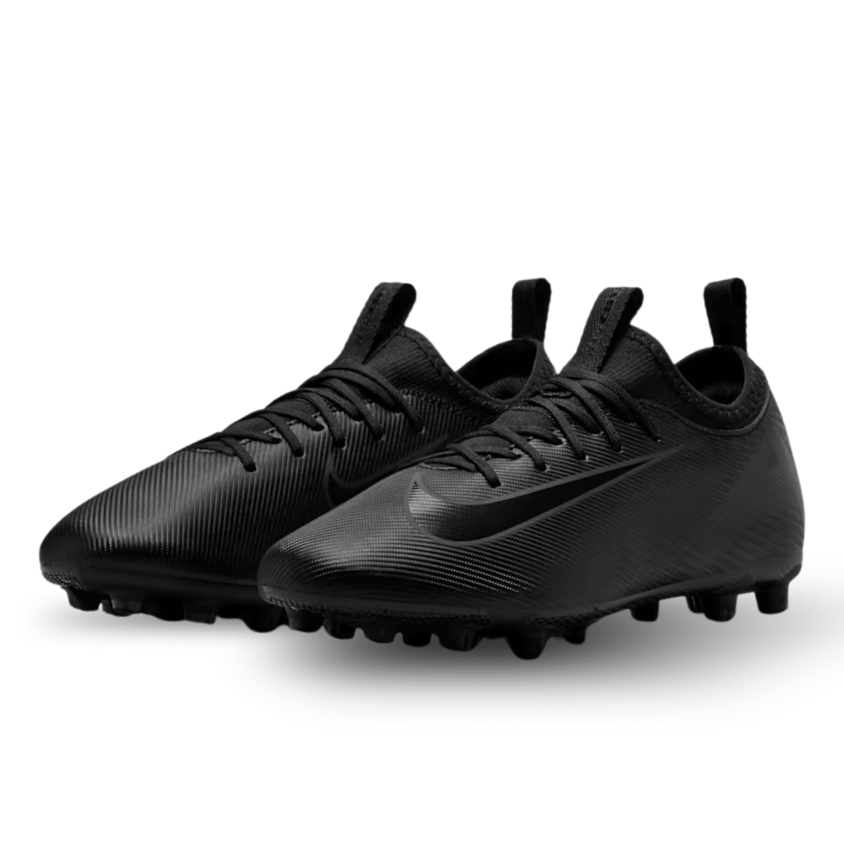 Nike Youth Jr. Zoom Vapor 16 Academy FG Soccer Cleats (Black/Deep Jungle) | SoccerWearhouse