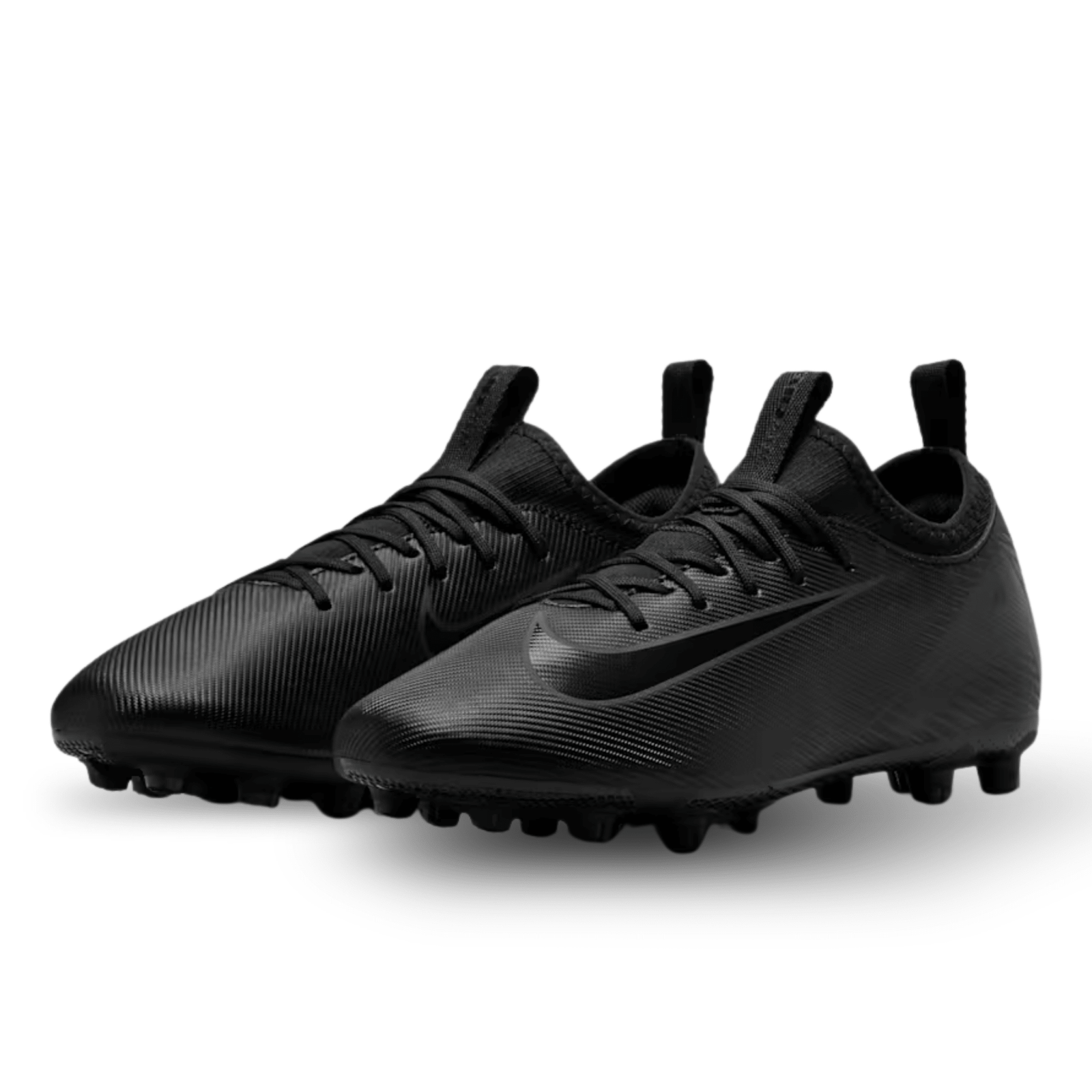 Nike Youth Jr. Zoom Vapor 16 Academy FG Soccer Cleats (Black/Deep Jungle) | SoccerWearhouse