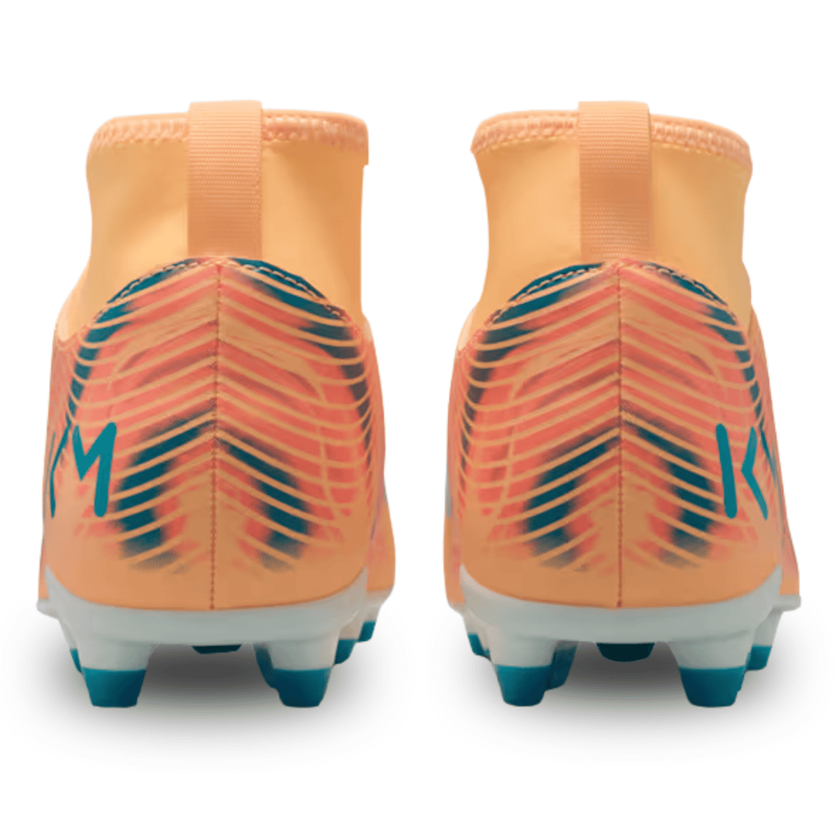 Nike Youth Junior Superfly 10 Club Kylian Mbappé Firm/Multi Ground Soccer Cleats (Melon Tint/Neo Turq/Igloo) | SoccerWearhouse