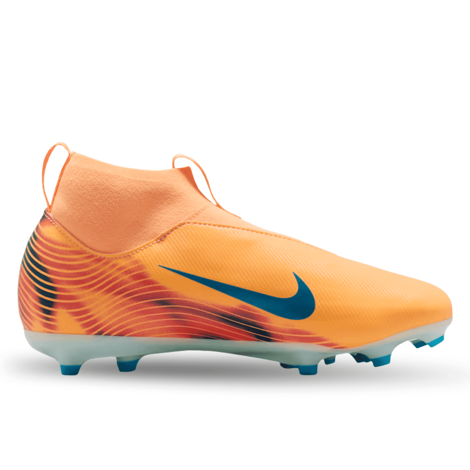 Nike Youth Junior Zoom Superfly 10 Academy Kylian Mbappe FG Soccer Cleats (Melon Tint/Neo Turq) | SoccerWearhouse