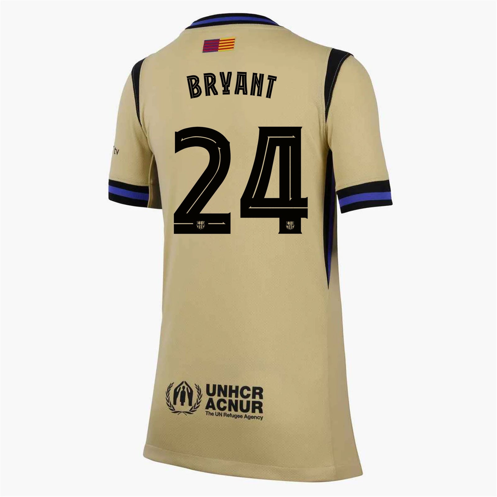 Nike Youth Kobe Bryant FC Barcelona Away Jersey 25/26 (Team Gold/Persian Violet/Black) | SoccerWearhouse